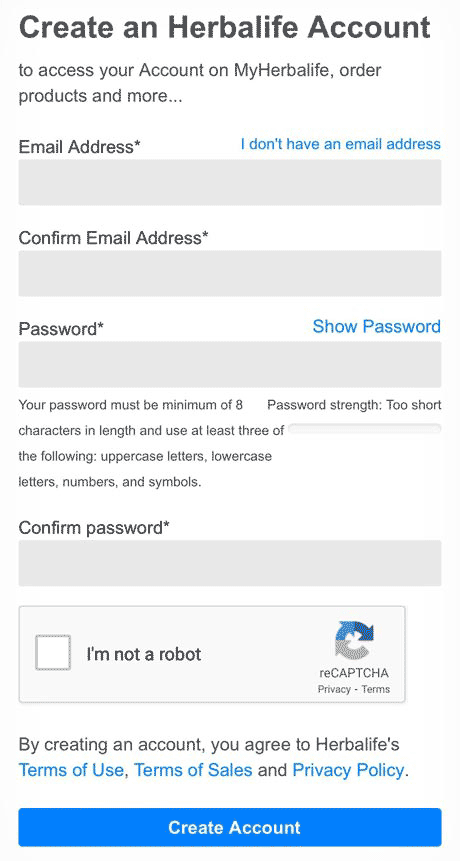 Create an account on MyHerbalife New Zealand